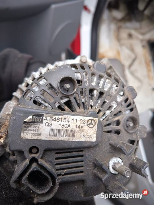 Alternator Mercedes w906 646 22cdi 180A Układ elektryczny silnika