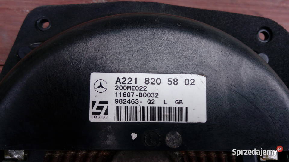Głośnik lewy przód Mercedes A 820 58 02 osobowe Wyposażenie wnętrza Tarnów
