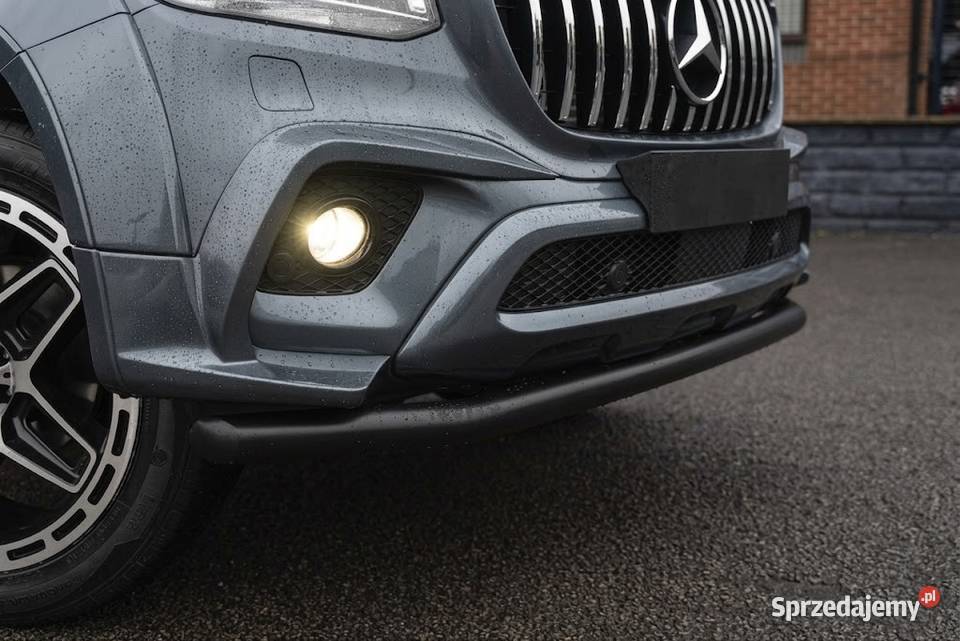 Orurowanie Przednie rura Mercedes X Czarna 4x4 Pasłęk