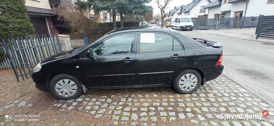 Toyota Corolla E12 sedan czarny 14 gaz lpg Łódź