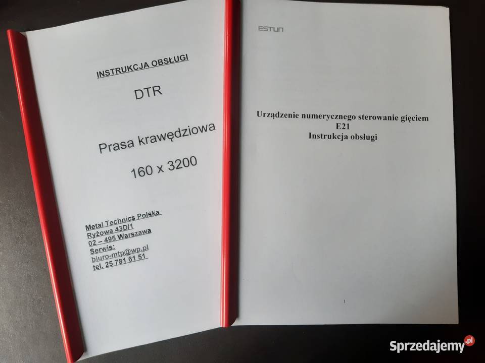 Prasa krawędziowa CNC 160x3200 2017 Olsztyn