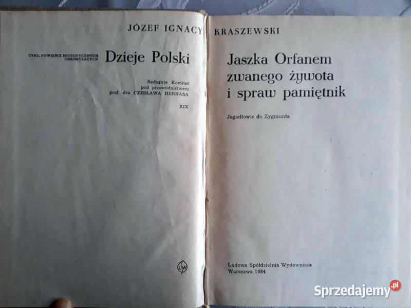 Jaszka Orfanem zwanego żywota i spraw pamiętnik Kielce