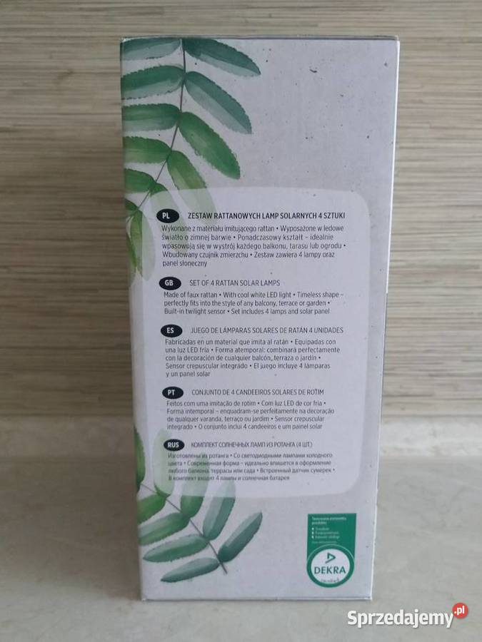 NAJTANIEJ Lampki Solarne Ratanowe Lampy Rattan 4 Oświetlenie Zabrze