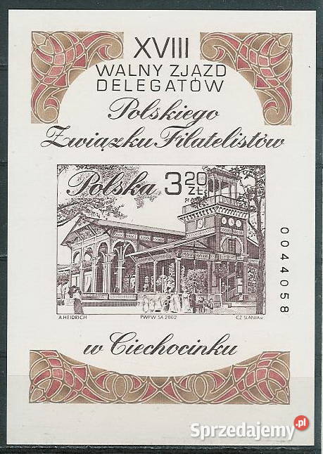 blok 142 A XVIII Walny Zjazd PZF Antyki, Sztuka, Kolekcje Bystra