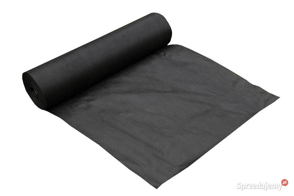 Agrowłóknina czarna przeciw chwastom 16x100m 50g Cieśle