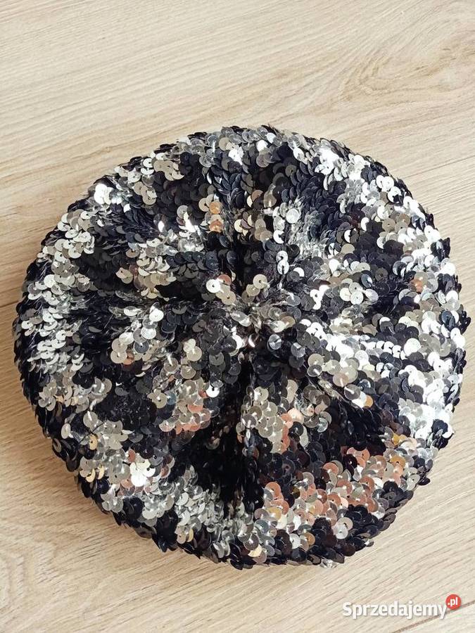 Beret czapka dziewczęcy cekinowy Płock