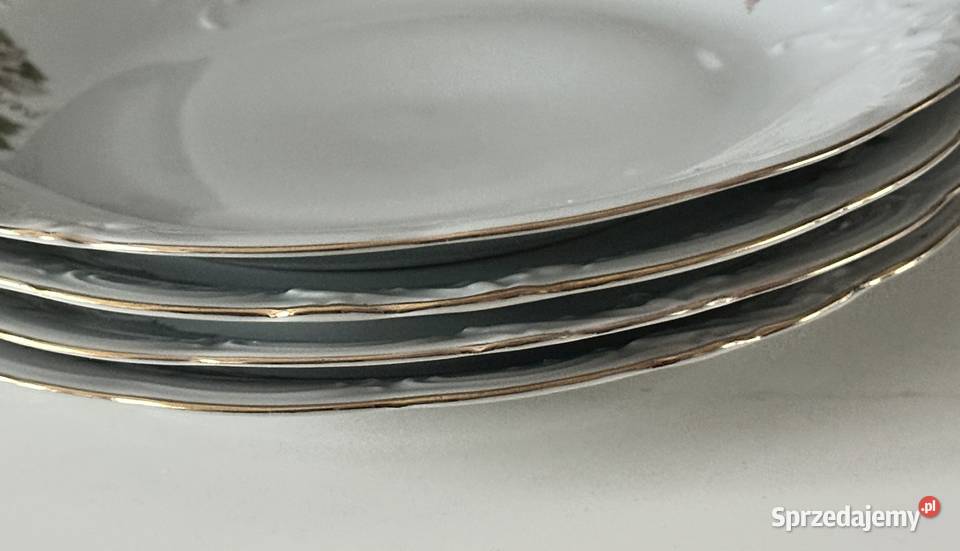 Talerze porcelanowe Wawel z lat PRLu Łódź
