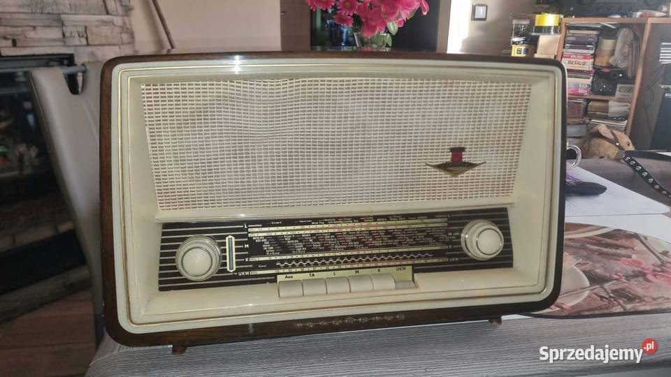 Radio lampowe Nordmende Elektra HiFi 62 magiczne Radioodtwarzacze Warta