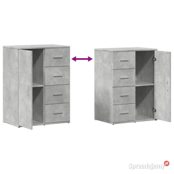 Szafka szarość betonu 59x39x80 materiał Warszawa sprzedam