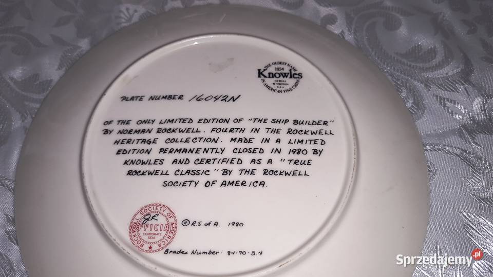 piękne talerze ozdobne kolekcjonerskie Chorzew