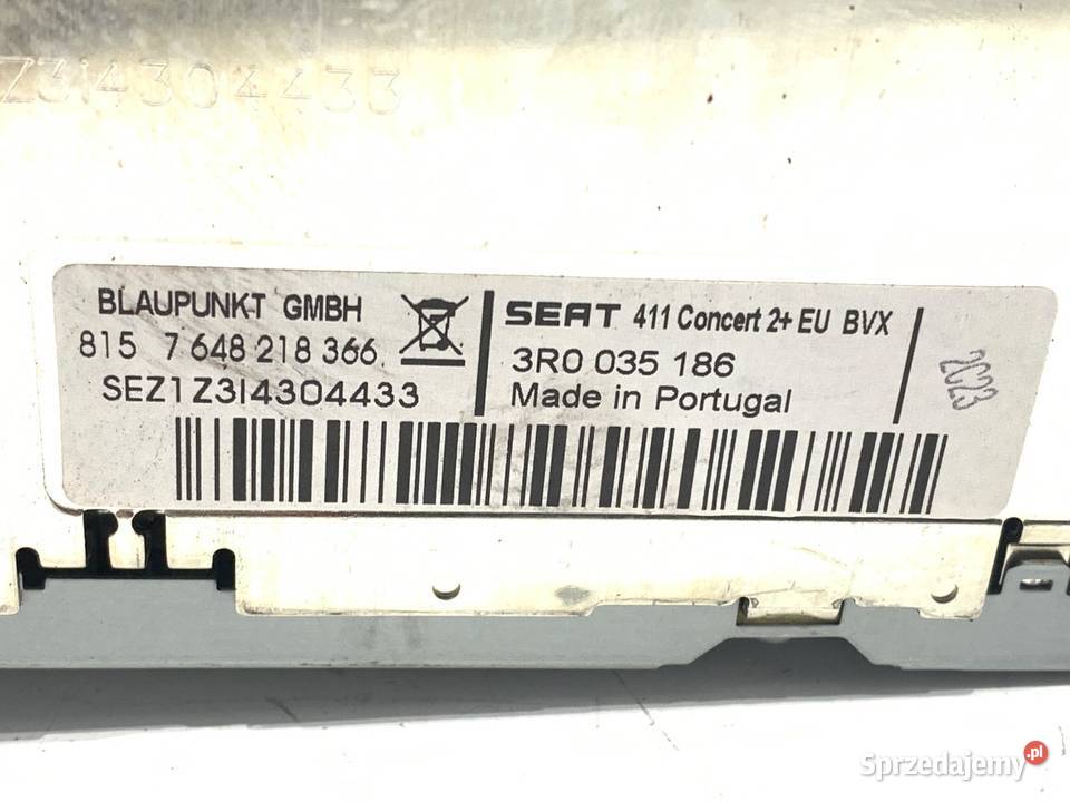 RADIO SEAT EXEO 3R0035186 0813 ODTWARZACZ sprzedam