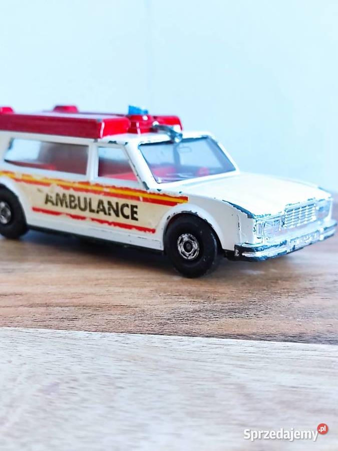 Matchbox Lesney Super Kings K49 Ambulance 1974 Samochody i pojazdy Głuchołazy