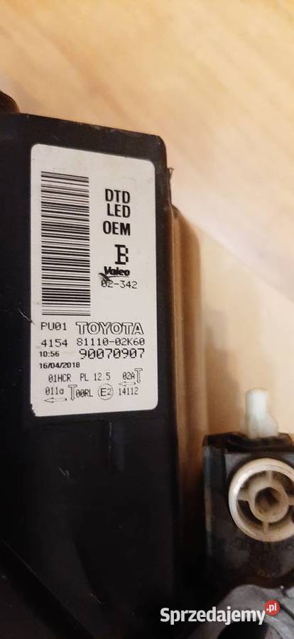 Lampa reflektor Toyota Auris full led Pułtusk