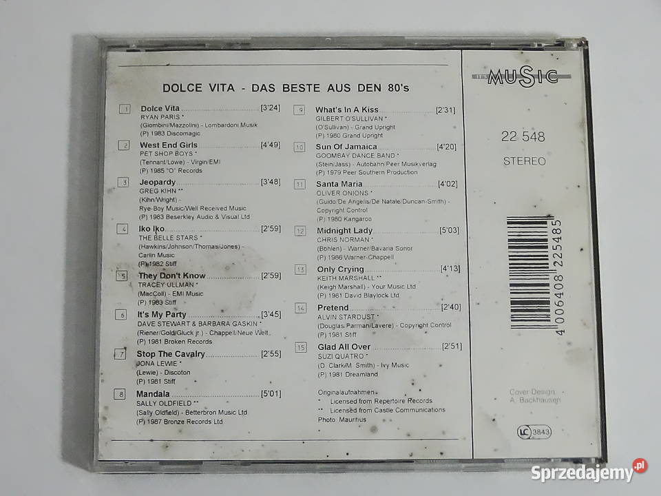 Dolce Vita Das Beste Aus Den 80s płyta CD 1994 Biłgoraj