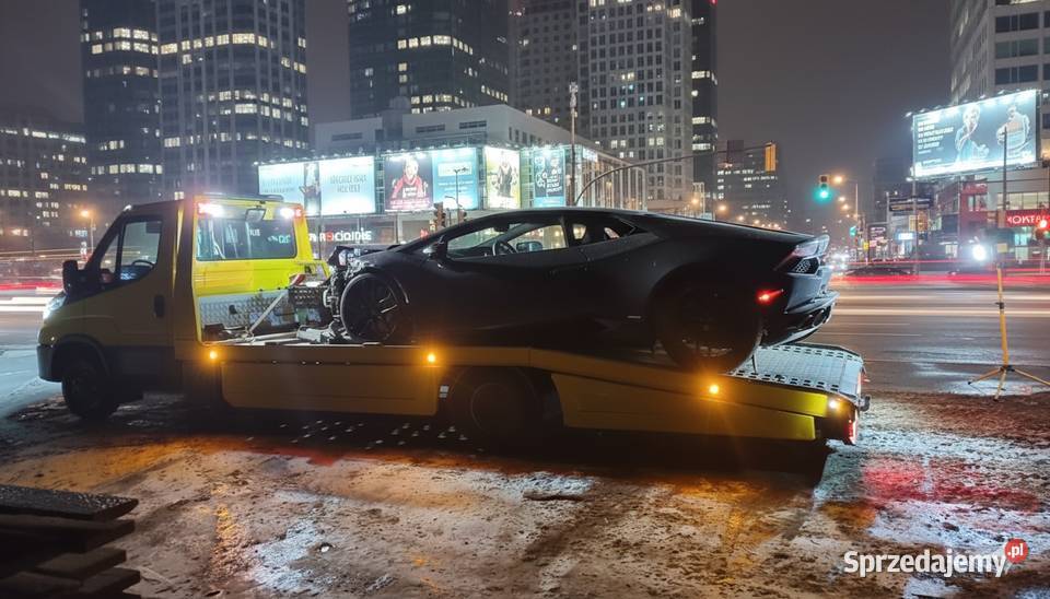 Transport Lawetą 6m Auta Maszyny Uszkodzone Transport specjalistyczny Karsin