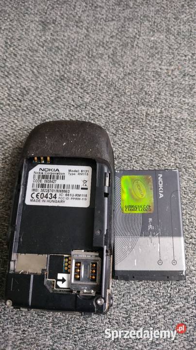 Nokia 6131 z klapką podkarpackie Wólka Pełkińska
