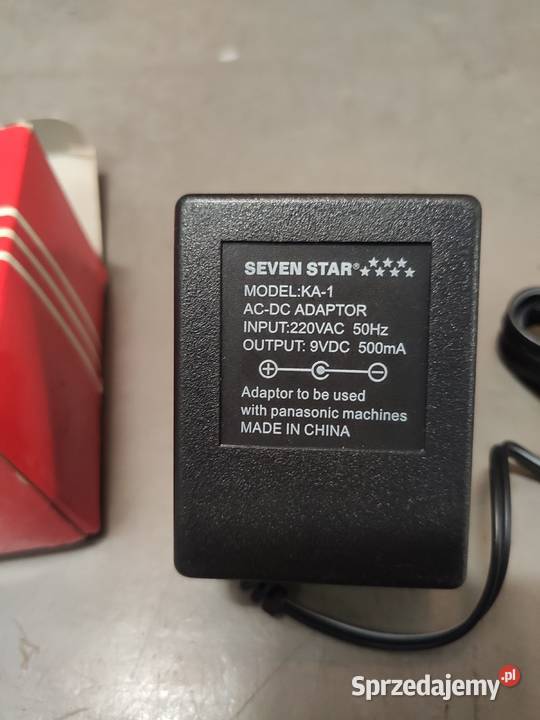 Ładowarka zasilacz ACDC 9VDC 500mA