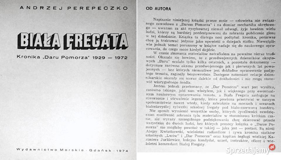 Biała fregata Kronika Daru Pomorza 19291972 lubelskie Chełm