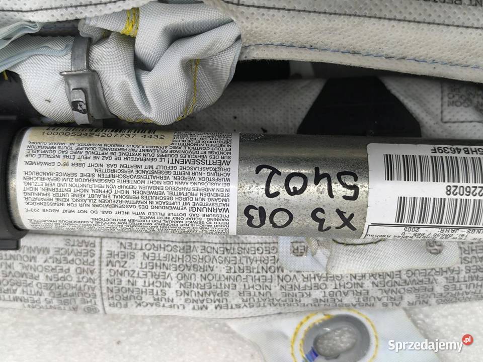 KURTYNA AIRBAG PRAWA BMW X3 E83 853420226028 osobowe