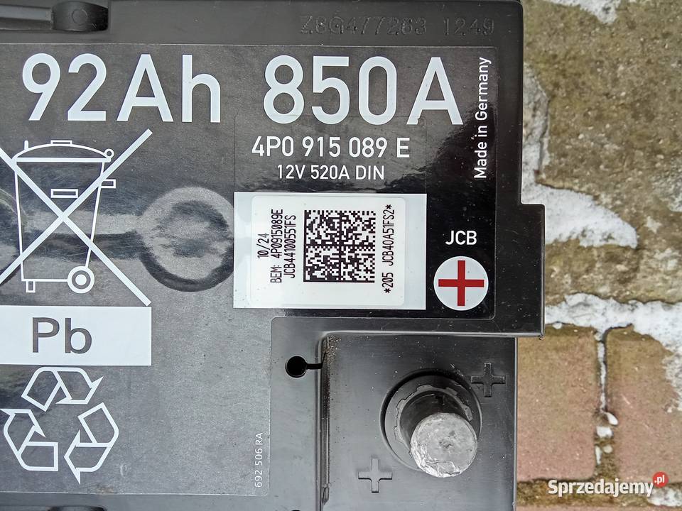 Akumulator Varta agm 92ah 850a start stop nowy Dawidy Bankowe
