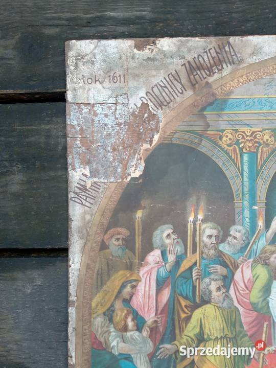 Litografia Kalwaria 1911 Gdów