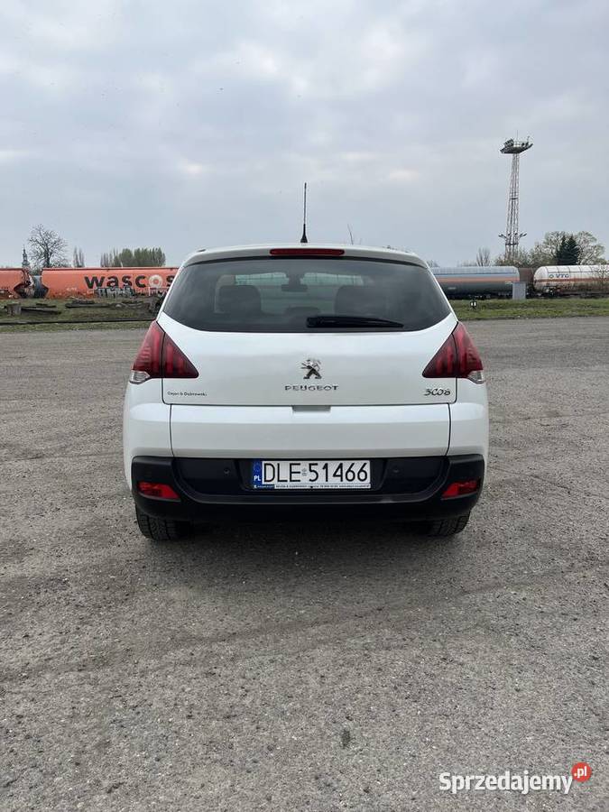 Peugot 3008 16 HDI 2014 Biala Perła Bogata Nysa