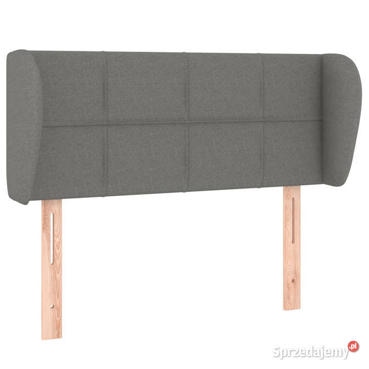 Zagłówek uszak ciemnoszary 93x23x7888 tkanina sprzedam
