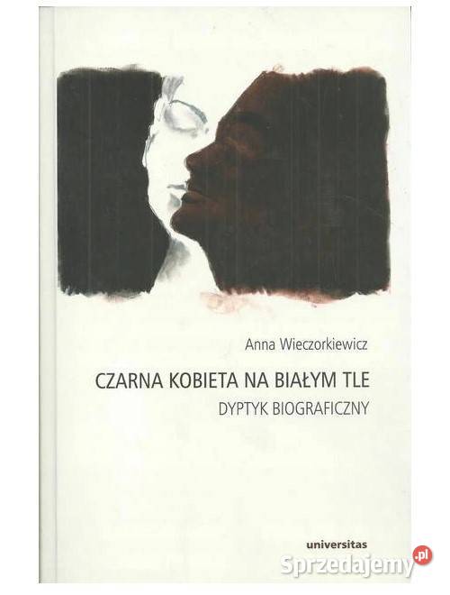 Czarna kobieta na białym tle Dyptyk biograficzny łódzkie