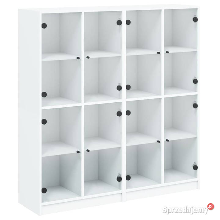 Biblioteczka z drzwiczkami biała 136x37x142 Warszawa