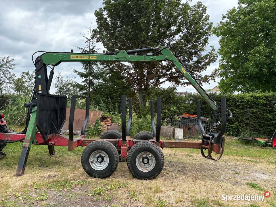 Przyczepa leśna z HDS 75 tonowa More Maskiner Lubaczów