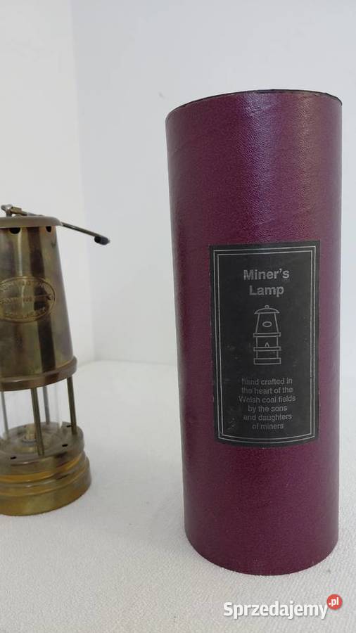 Lampa Górnicza Ashington Colliery Anglia Antyki, Sztuka, Kolekcje Krzykawa
