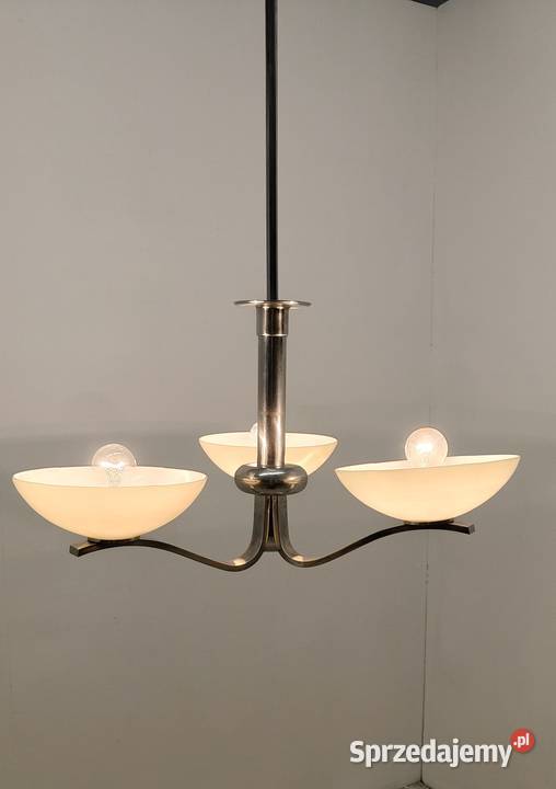 lampa sufitowa wisząca żyrandol art Deco lata 40 Radomsko