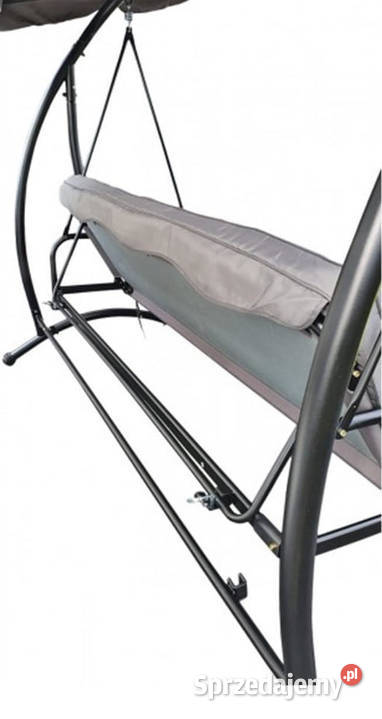 Duża huśtawka ogrodowa 3 osobowa z daszkiem metal Rzeszów