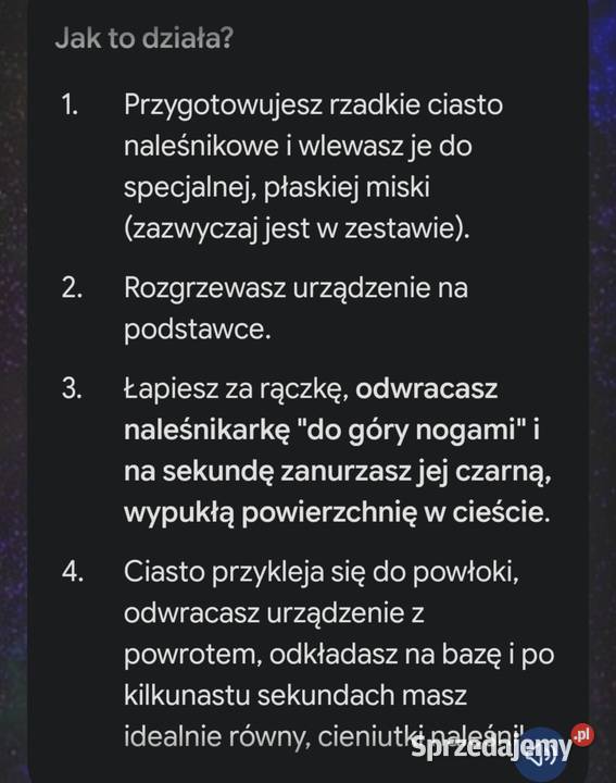 Elektryczna patelnia do naleśników Zawory