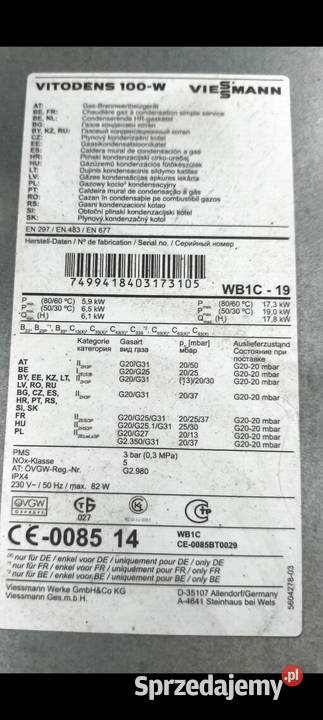 Piec gazowy Viessmann Vitodens 100 z zasobnikiem Kraków