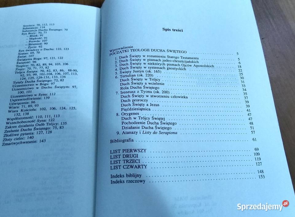 Listy do Serapiona Atanazy Wielki religioznawstwo, nauki teologiczne Gdańsk sprzedam