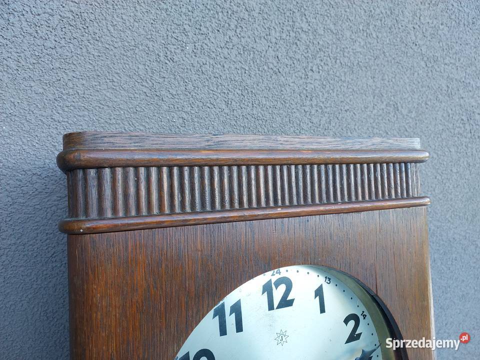 Stary zegar ścienny Junghans 1928r duży sprawny Tczew sprzedam