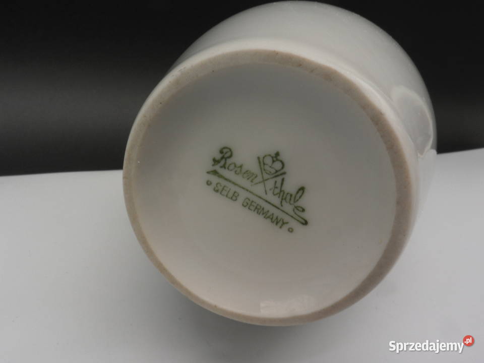 Biały Wazon Porcelanowy ROSENTHAL Selb Germany Raszków