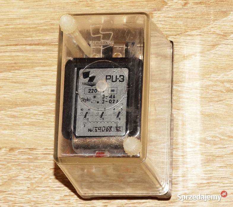 Przekaźnik PU3 ELEKTROBUDOWA 4 A 250 VAC cewka Gliwice