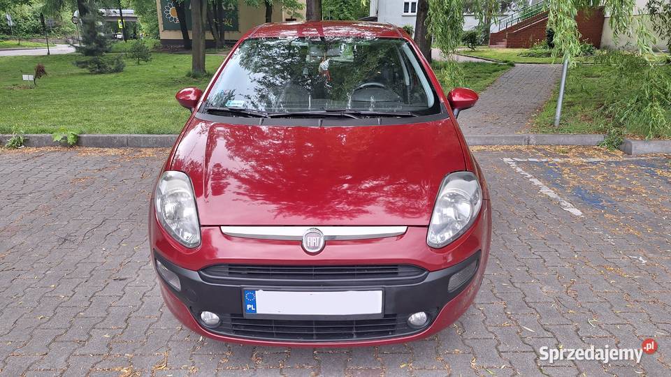 Piękny fiat punto evo 5 drzwi Bordowy 14 Katowice