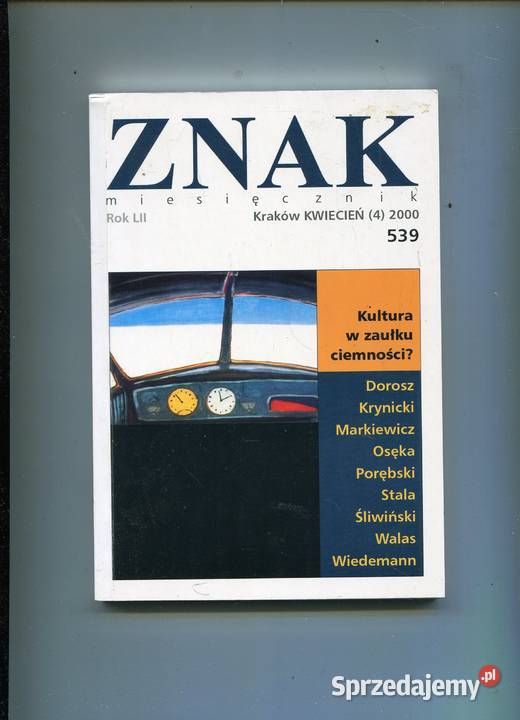 Znak Miesięcznik 2000 539 Pozostałe zachodniopomorskie Szczecin