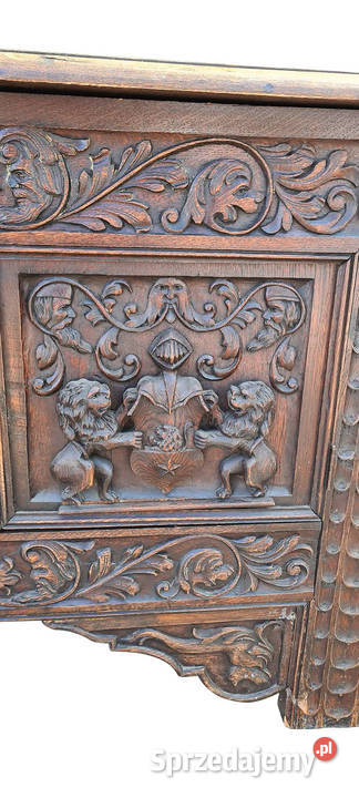 KUFER SZAFKA NEORENESANS RZEŹBIONA Szczecin