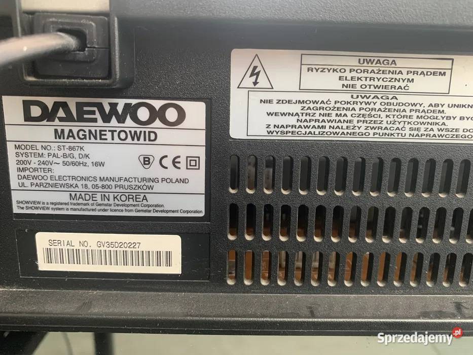 Magnetowid stereo Daewoo ST867k Głęboczek