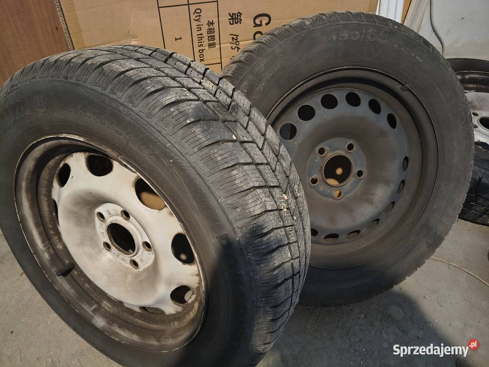 Felgi stalowe 15 rozstaw 5x110 opony zimowe Jaszczew