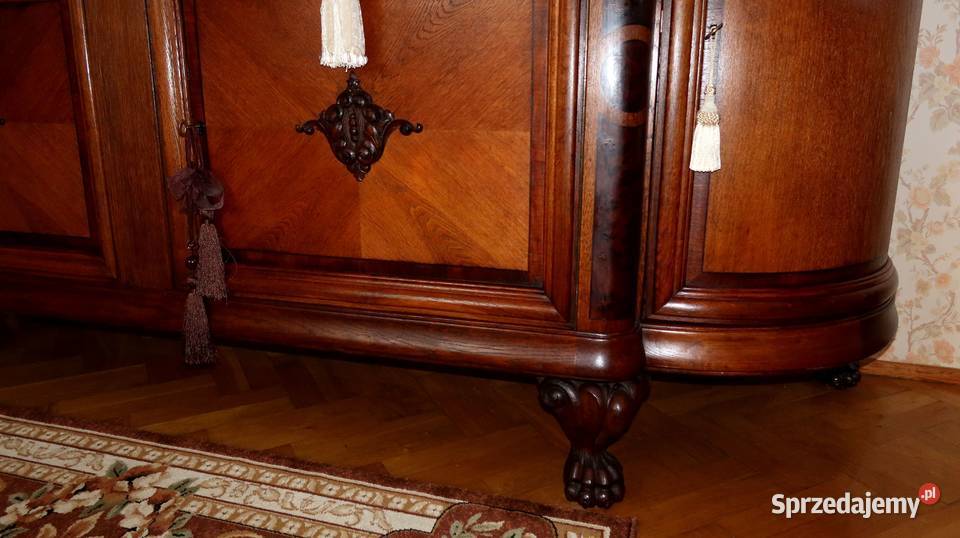Pałacowa Fascynująca Komoda Bufet Dąb Lata Ziębice