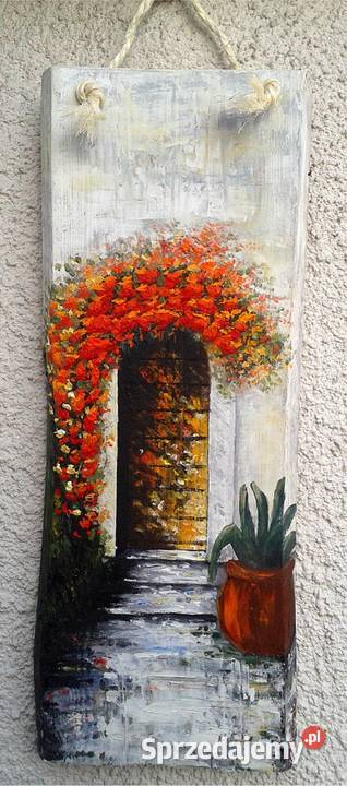 Obraz olejny na desce Maki na łące Rydułtowy