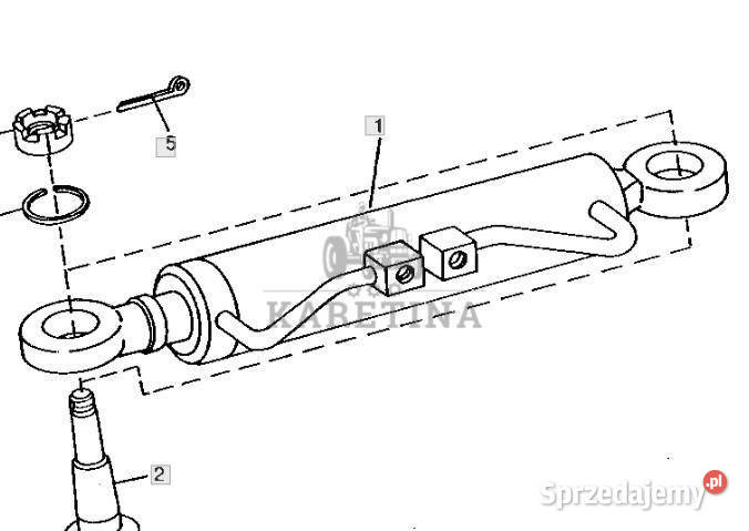 John Deere 7600 7700 7800 Siłownik Hydrauliczny Jastrzębniki sprzedam