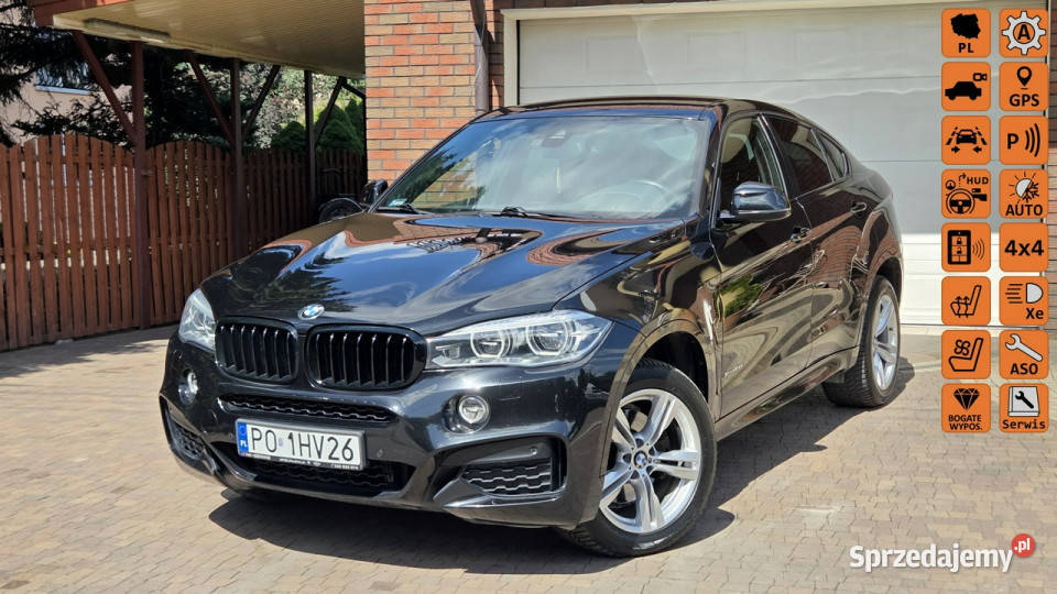BMW X6 X6 XDRIVE 40D M PAKIET Salon Polska stan Aleksandrów Łódzki sprzedam