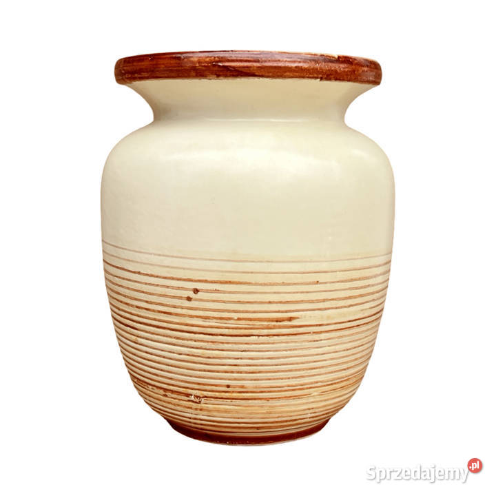 Ceramiczny wazon VEB Haldensleben Niemcy lata 50