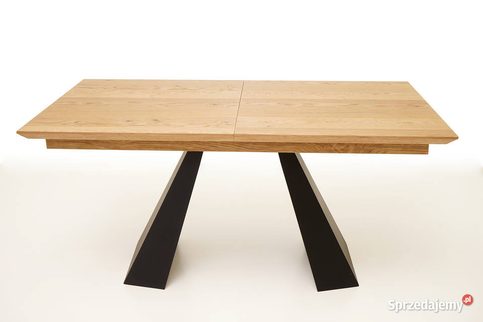 Nowoczesny Stół Rozkładany 140 x 90 Noga Stal 90cm Katowice